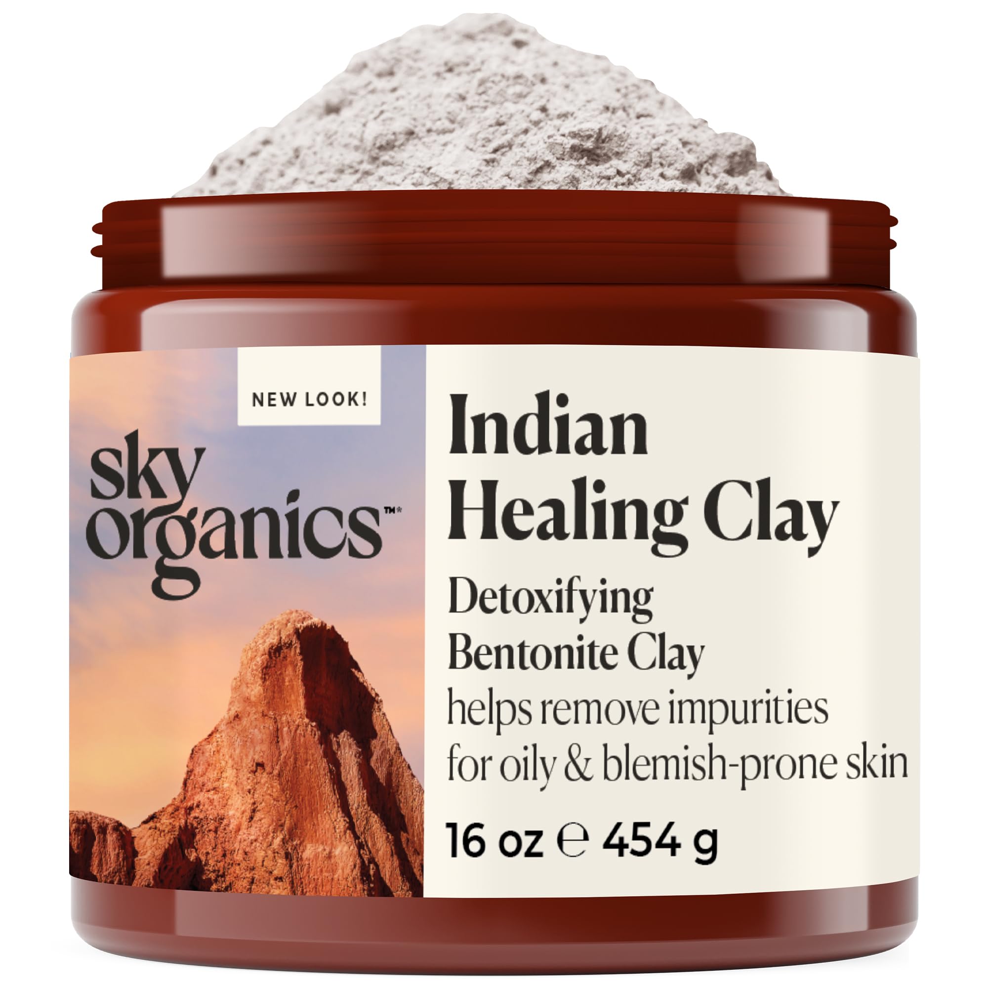 Sky Organics jar front label showing product name and size benefit clarity