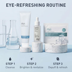 skyn ICELAND used in morning routine to refresh tired-looking eyes