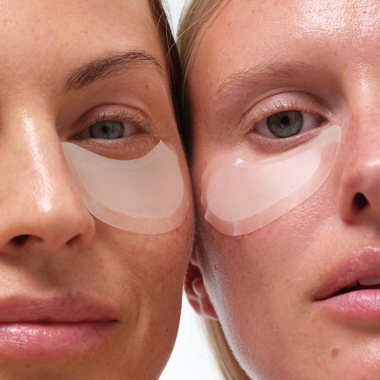 skyn ICELAND patches worn overnight illustrating hands-free treatment