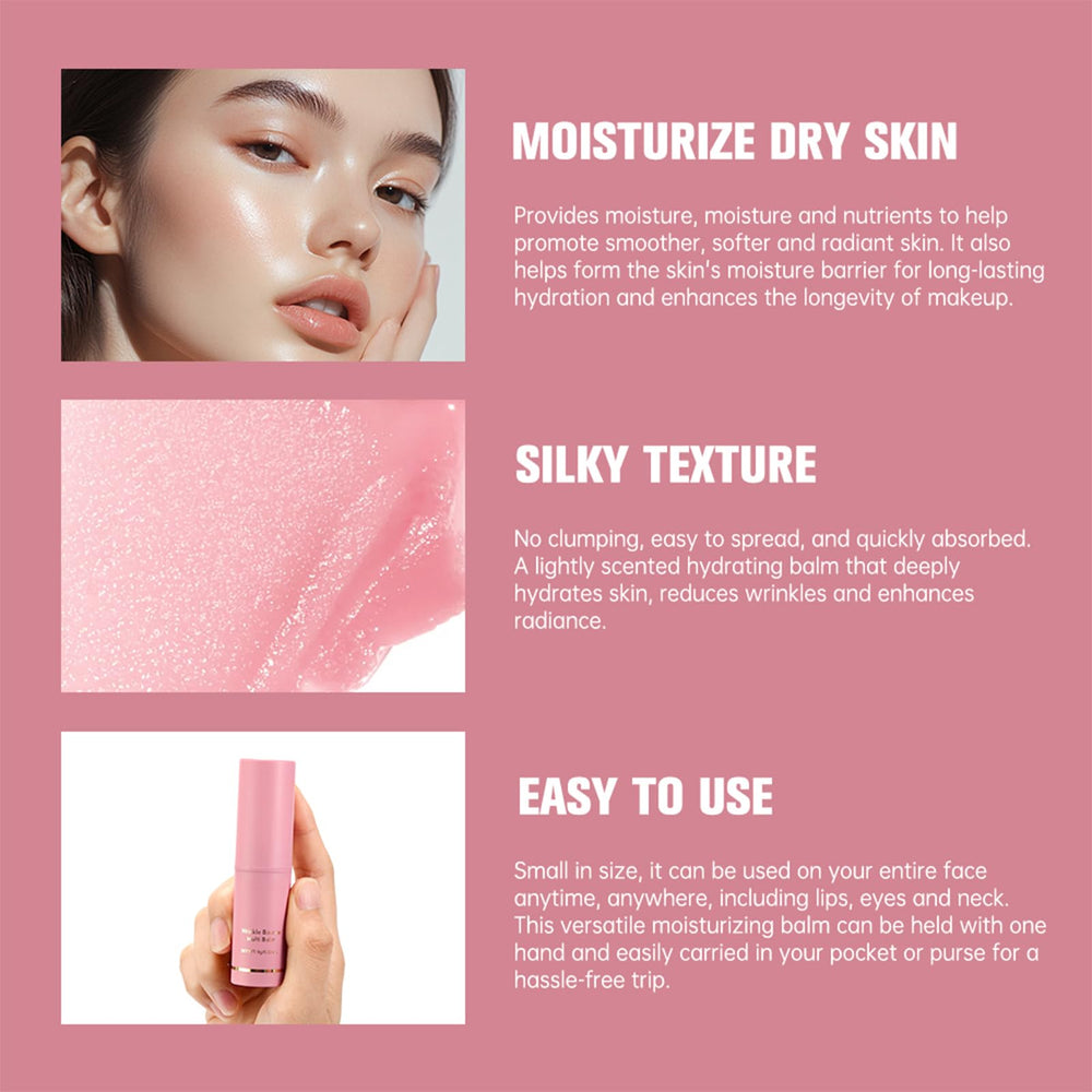 Skynest balm texture swatch close-up displaying silky glide and absorption