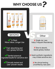 skyoyo BotoxCream being applied to neck and face demonstrating lifting benefit