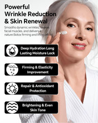skyoyo BotoxCream label close-up showing key ingredients and clarity benefit