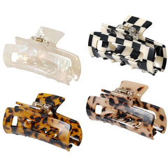 SL Sursarbelor front view of four patterned clips showing variety and convenience