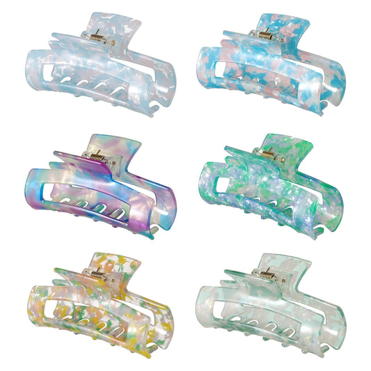 SL Sursarbelor front view showing six hair clips and patterns, durable hold