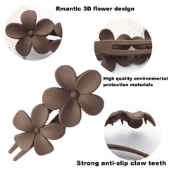SL Sursarbelor two clips creating half-up style adding decorative tropical flair
