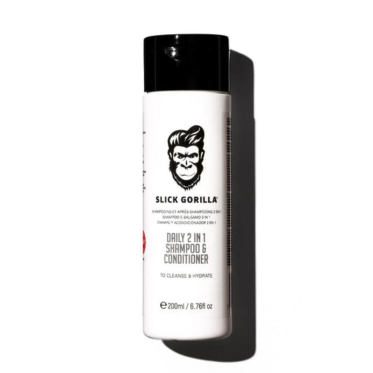 Slick Gorilla front bottle showing clean design and quick grooming benefit