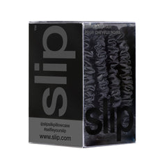 SLIP gift box with four skinny silk scrunchies, polished presentable set