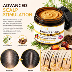 SLUJ applying oil to scalp demonstrating massage to boost circulation