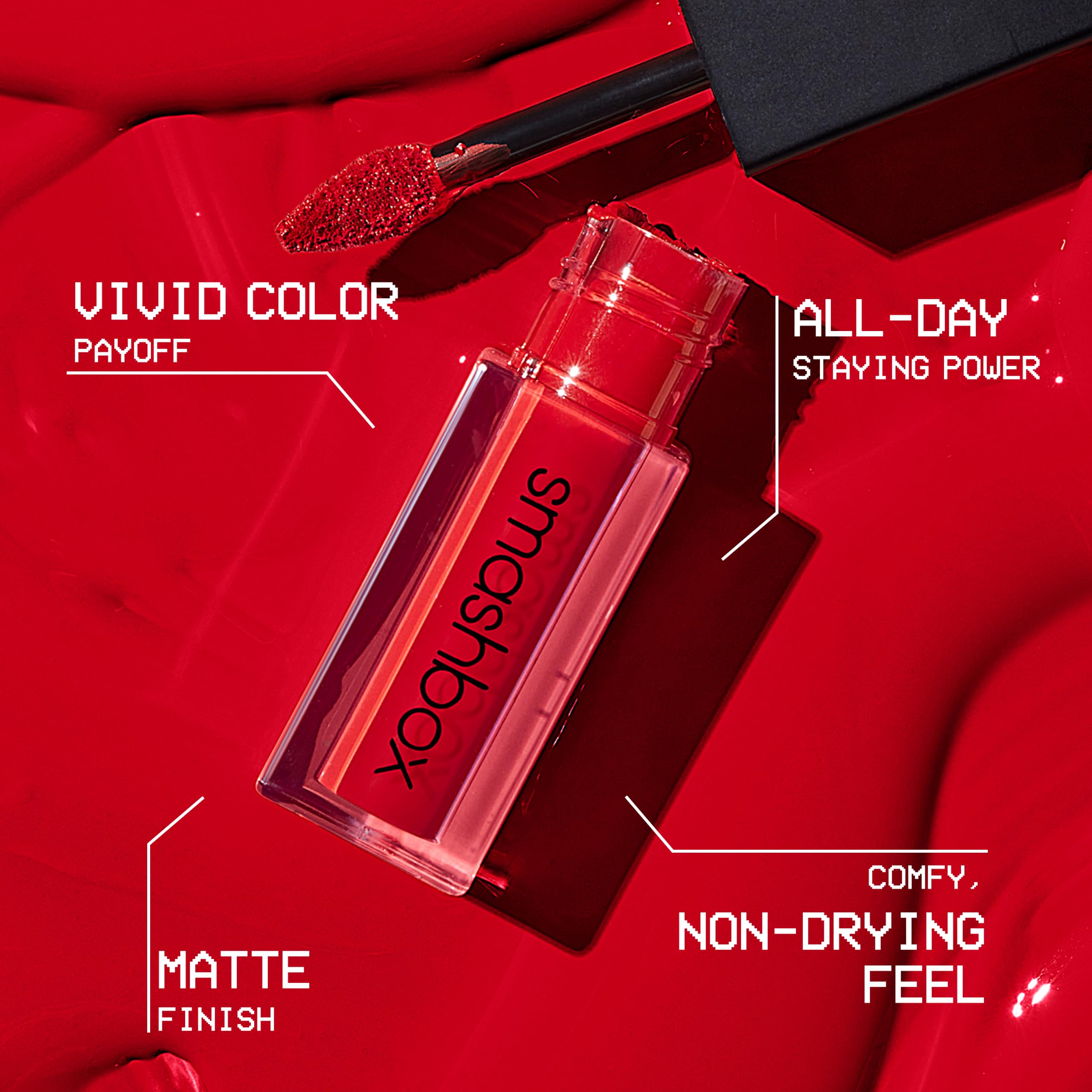 Smashbox tube in a handbag to show size and portability for all-day touchless wear