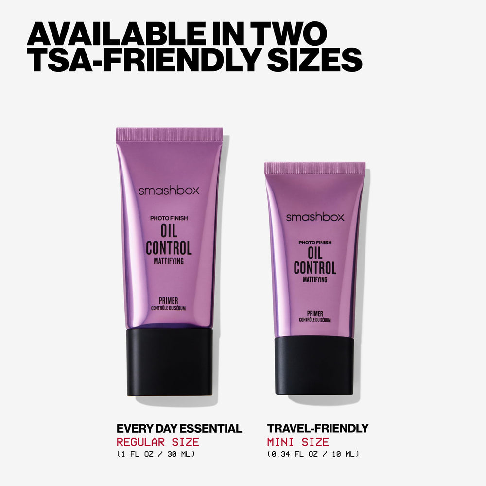 Smashbox bottle styled on vanity suggesting daily routine convenience