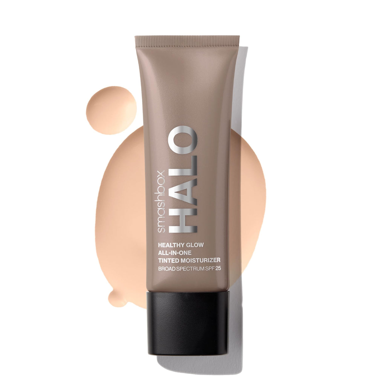 Smashbox Halo front tube showing packaging and easy pump, perfect for everyday use