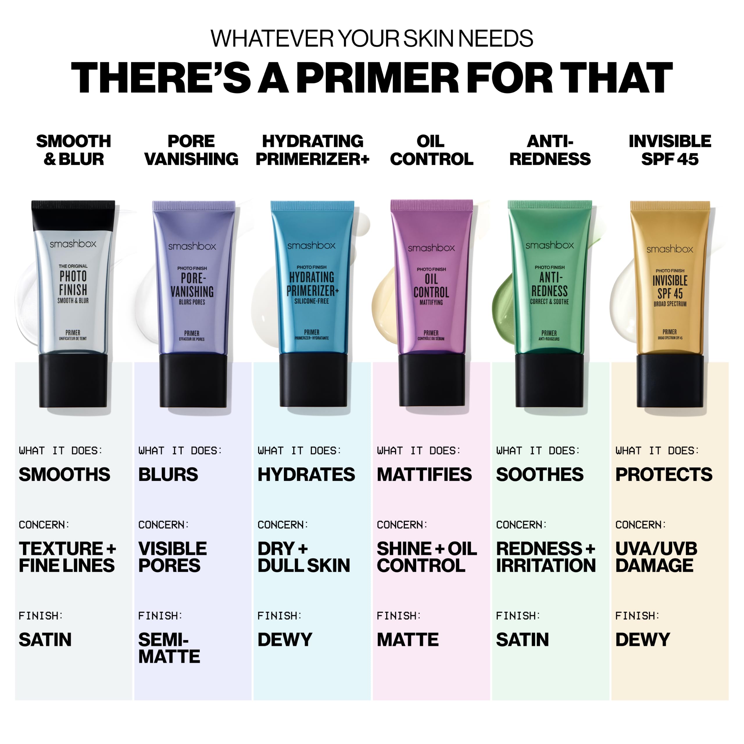 Smashbox primer in a handbag lifestyle shot highlighting travel-ready convenience benefit
