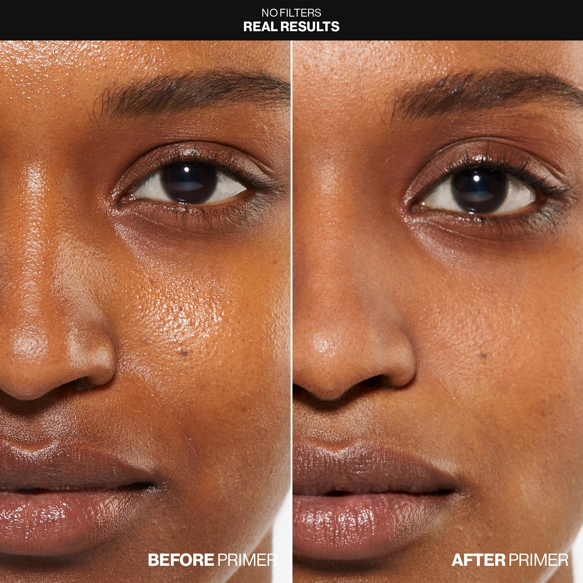 Smashbox primer texture close-up displaying smooth mattifying finish advantage
