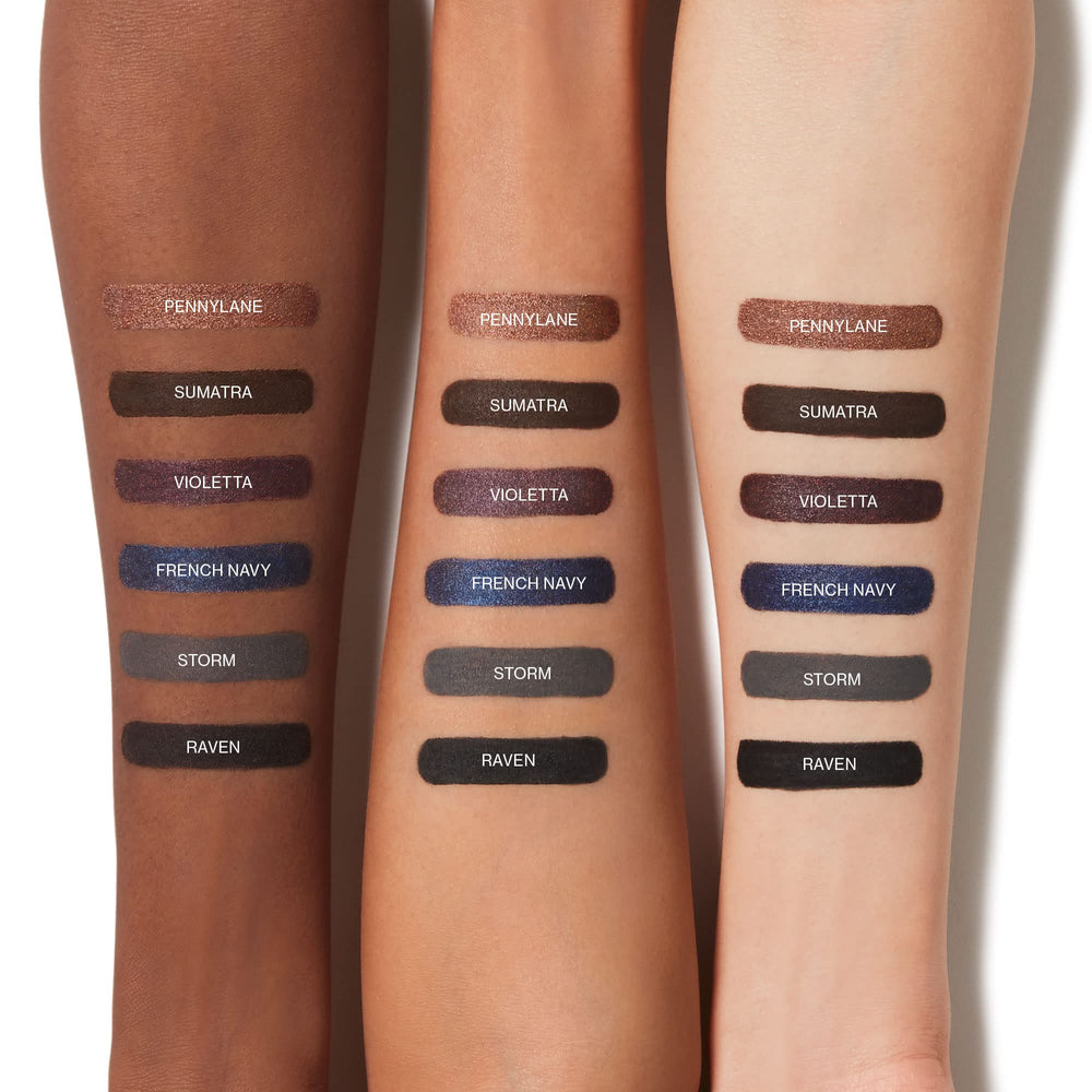 Smashbox texture swatch on arm showing rich pigment and smooth glide