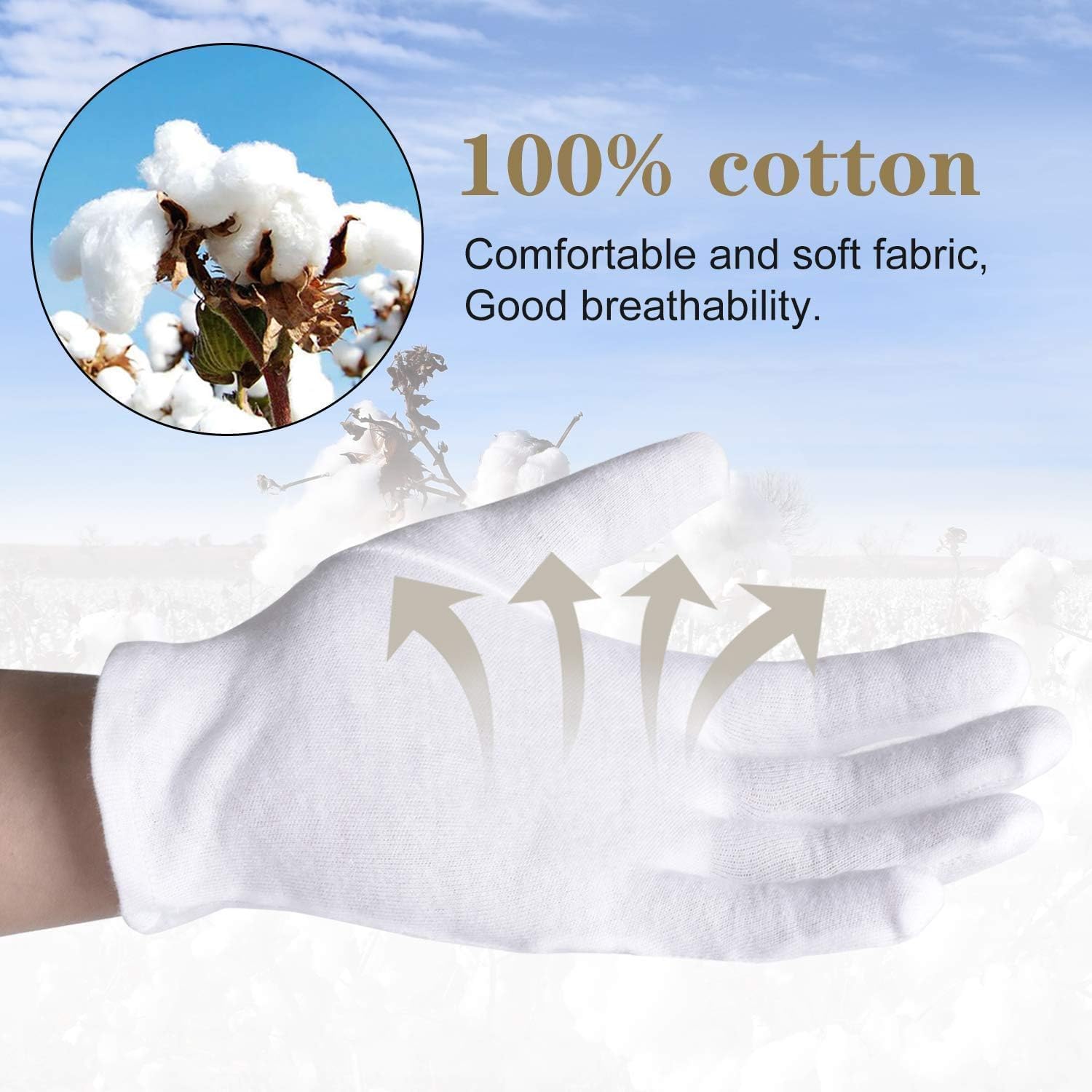 Smilco close-up of cotton knit texture showing softness and breathability