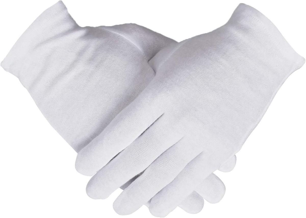 Smilco front packaging showing three pairs white cotton gloves and value pack