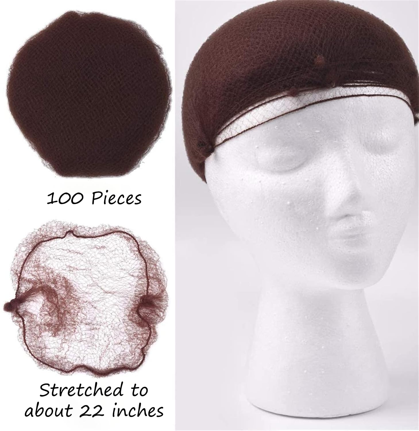 Smilco net under wig securing base for smoother styling benefit
