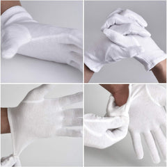 Smilco gloves next to a hand for clear size and scale reference