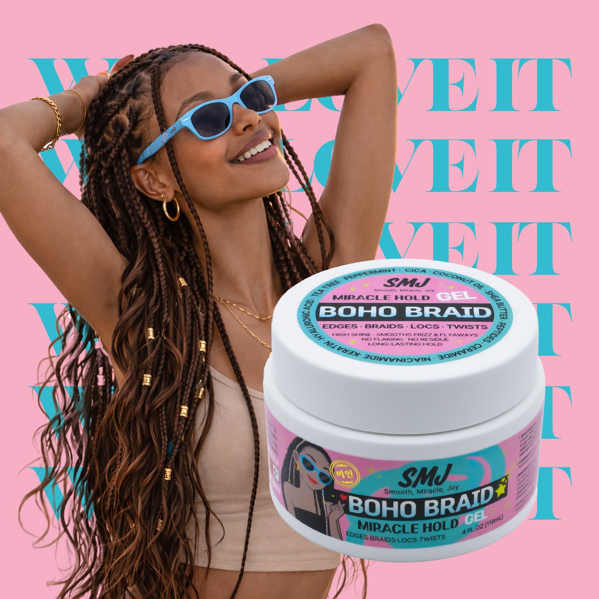 SMJ smoothing edges with brush for sleek, polished hairline result