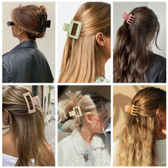 SMKSL clips securing a half-up hairstyle, quick styling benefit