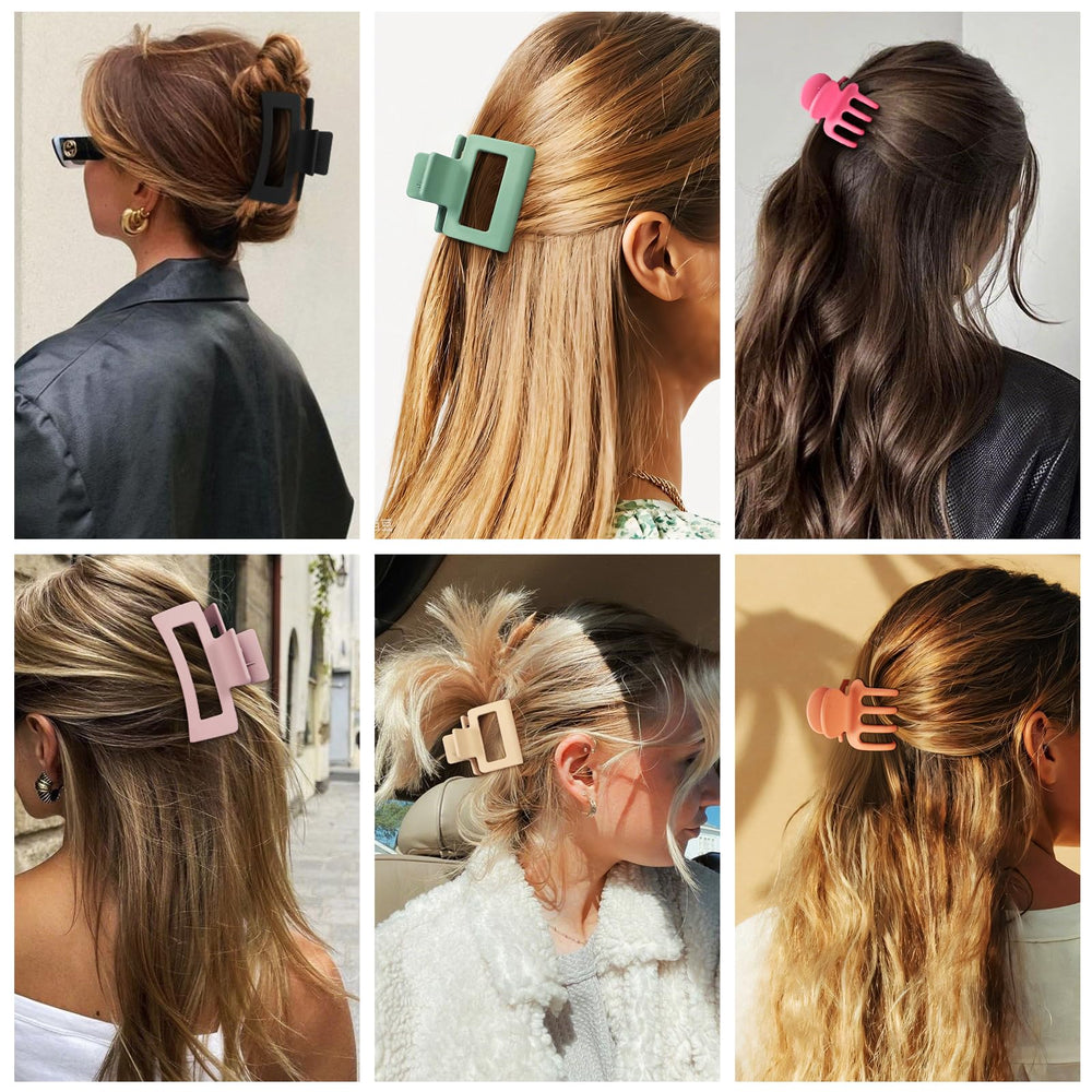 SMKSL half-up hairstyle using medium clip to create polished look