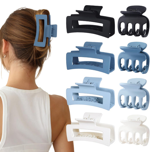 SMKSL front view of blue clip set showing colors and style, practical storage benefit