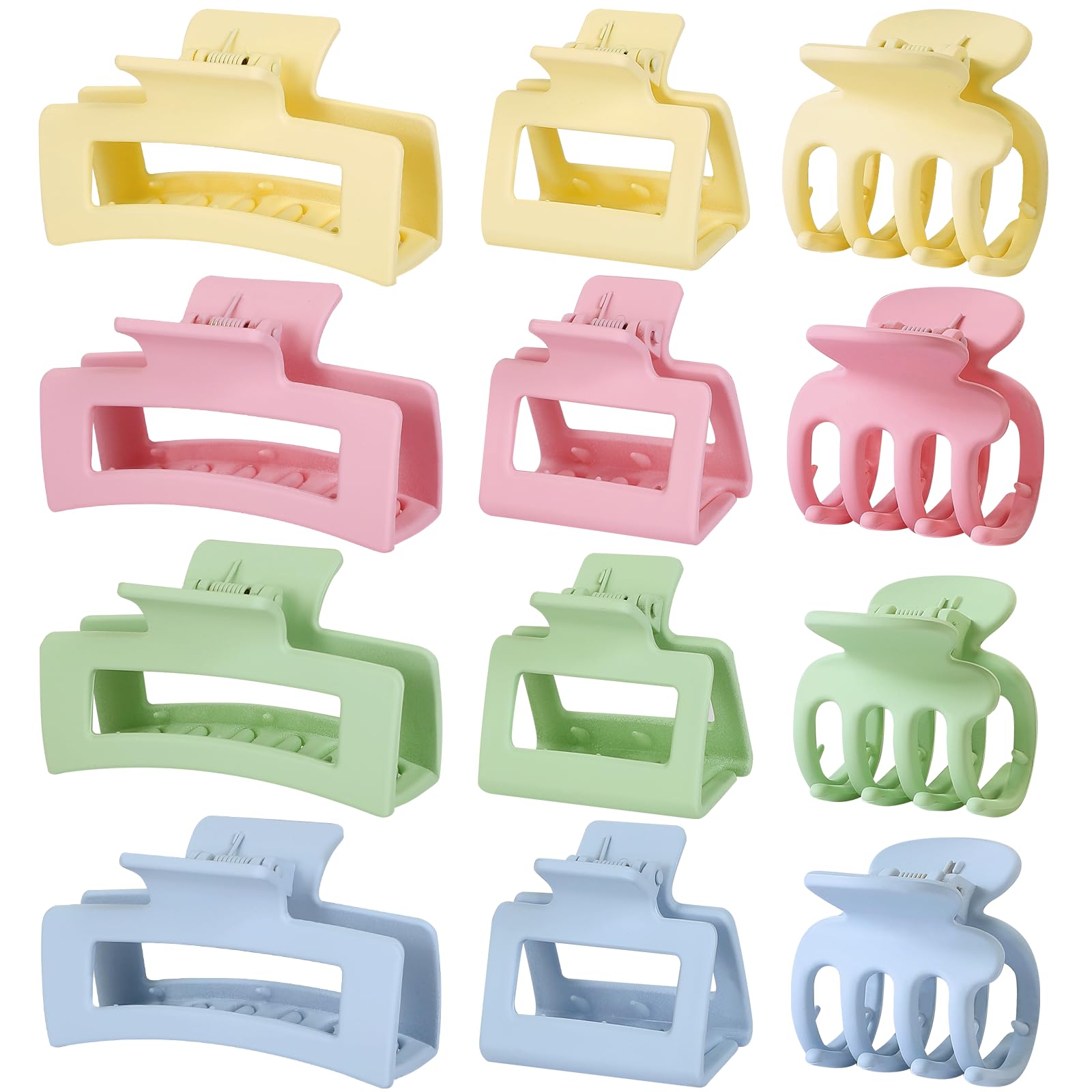 SMKSL front view of colorful 12-piece clip set showing variety and convenience