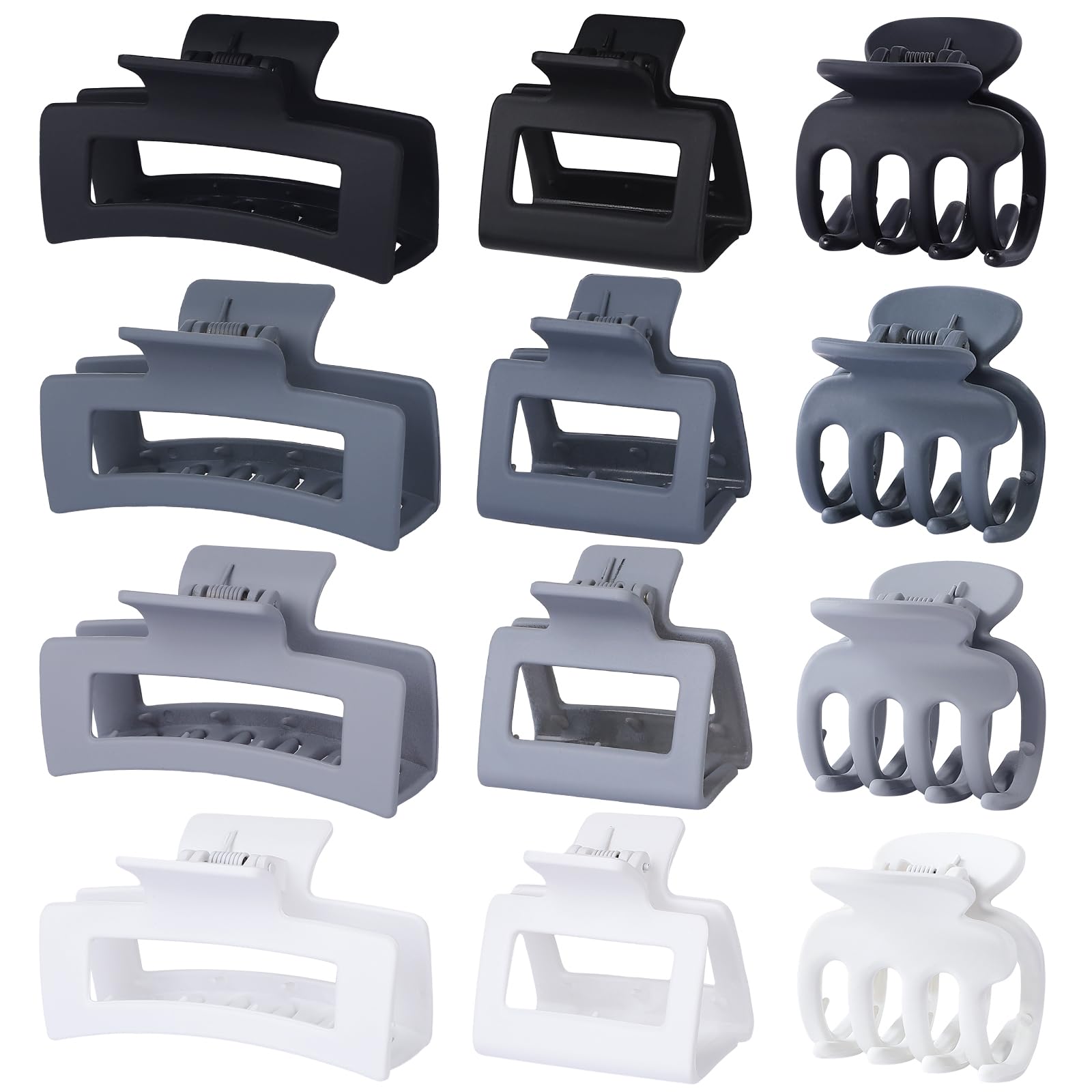 SMKSL front view of grey clip set showing variety and organized packaging benefit