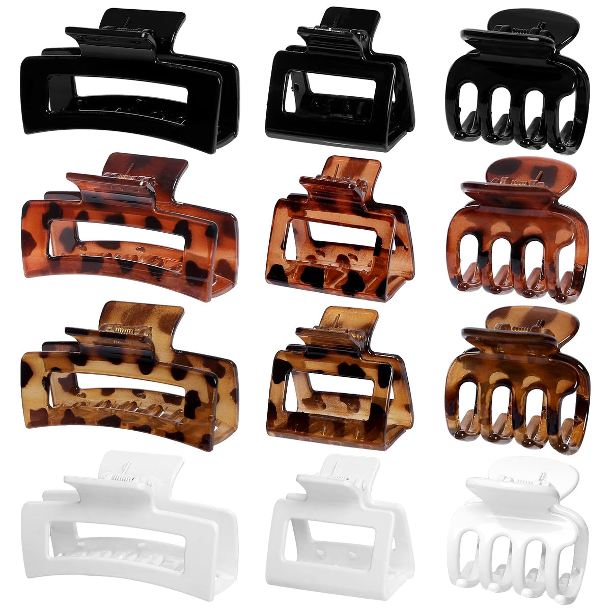 SMKSL front view of tortoise clip set showing variety and neat packaging benefit