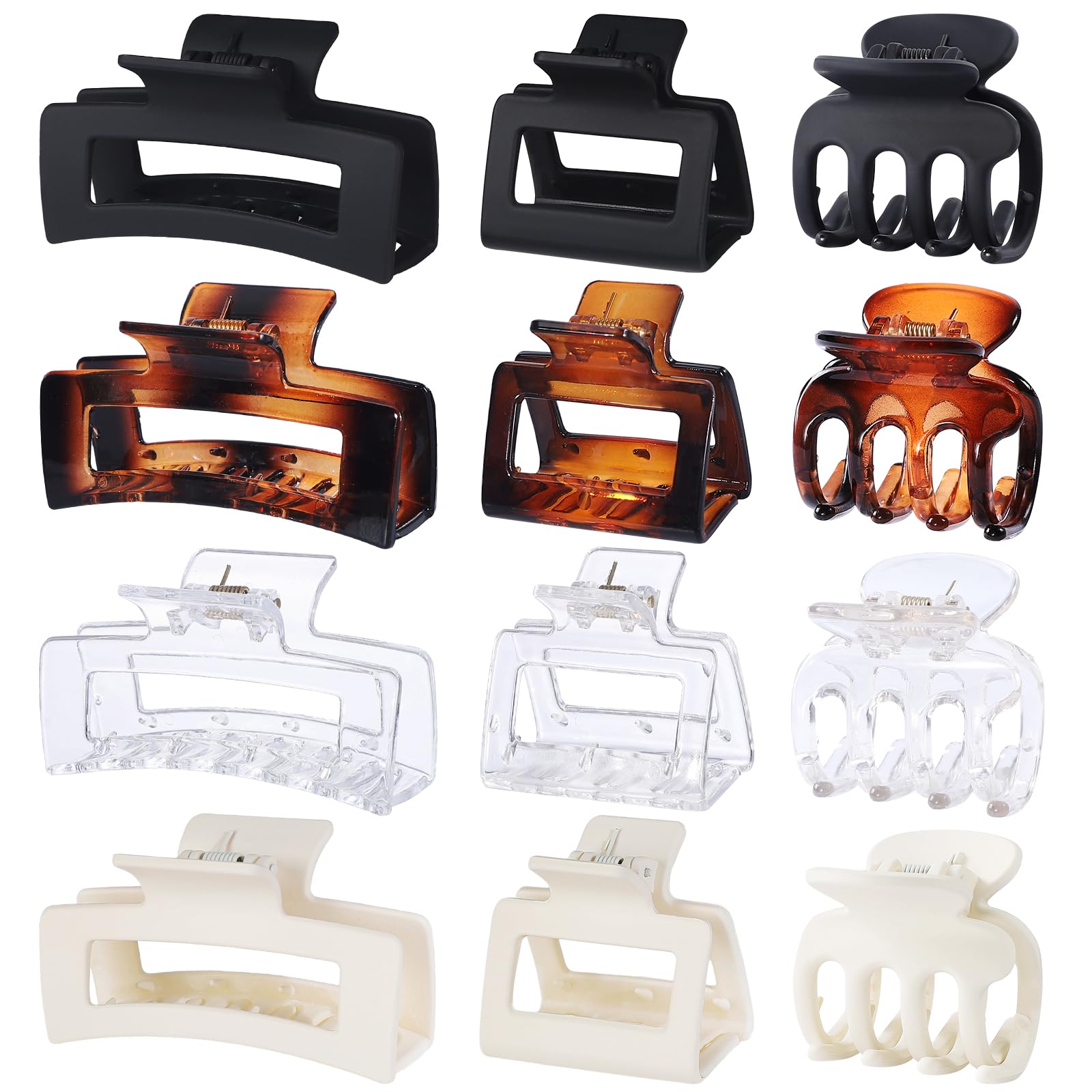 SMKSL front packaging showing full 12-piece transparent clip set for versatile styling