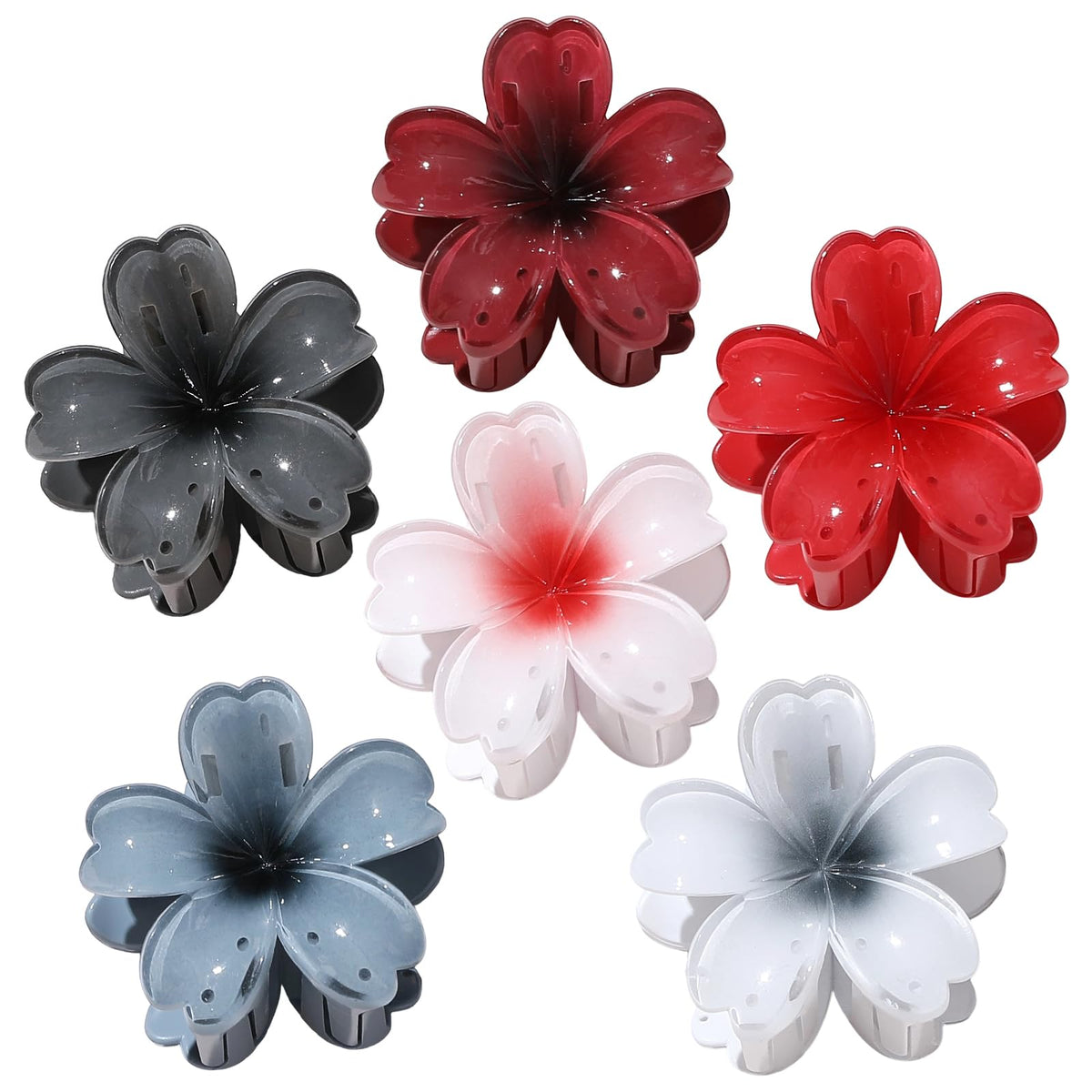 SMKSL front view packaging showing six floral clips and color mix for easy selection