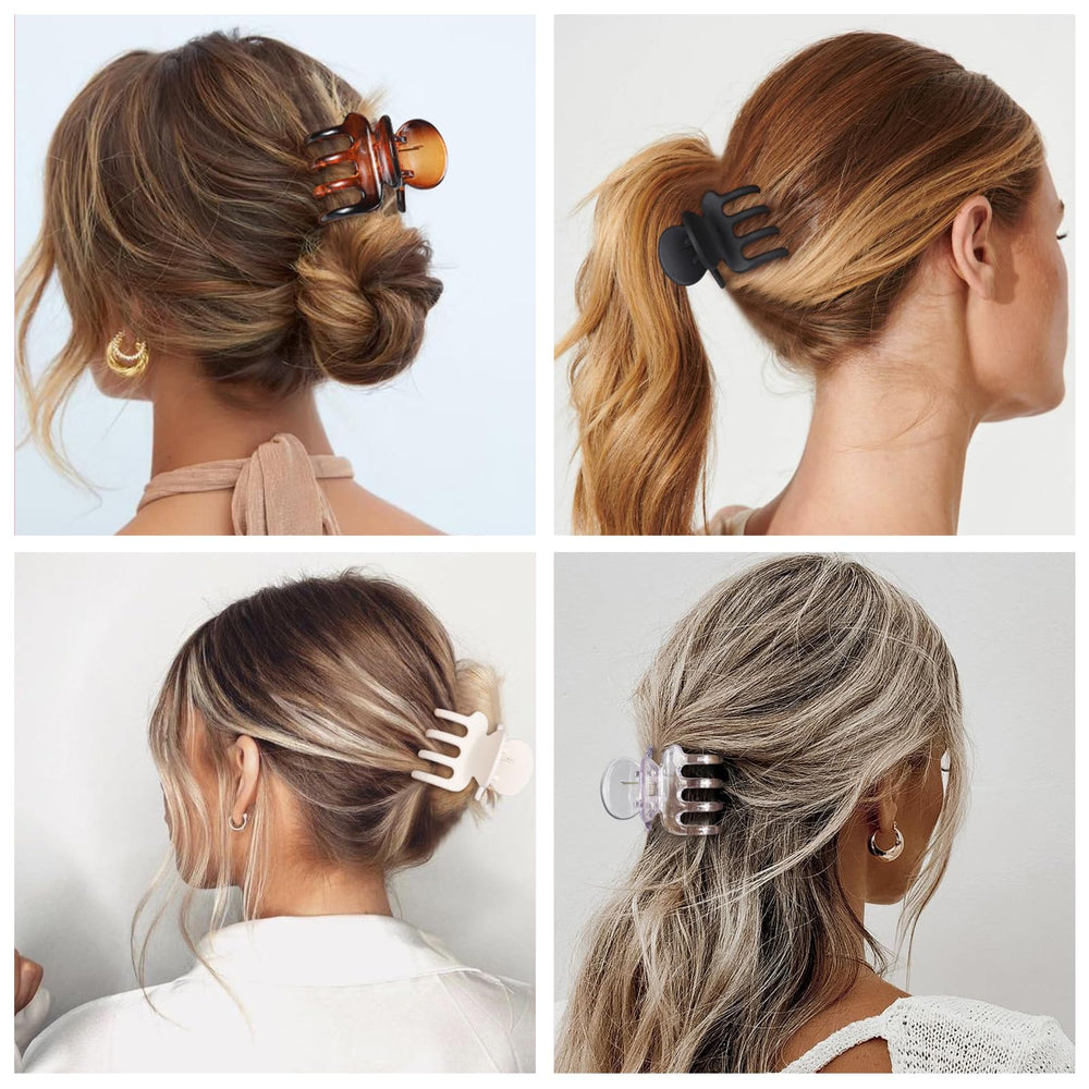 SMKSL worn in a messy bun outdoors showing secure all-day comfort