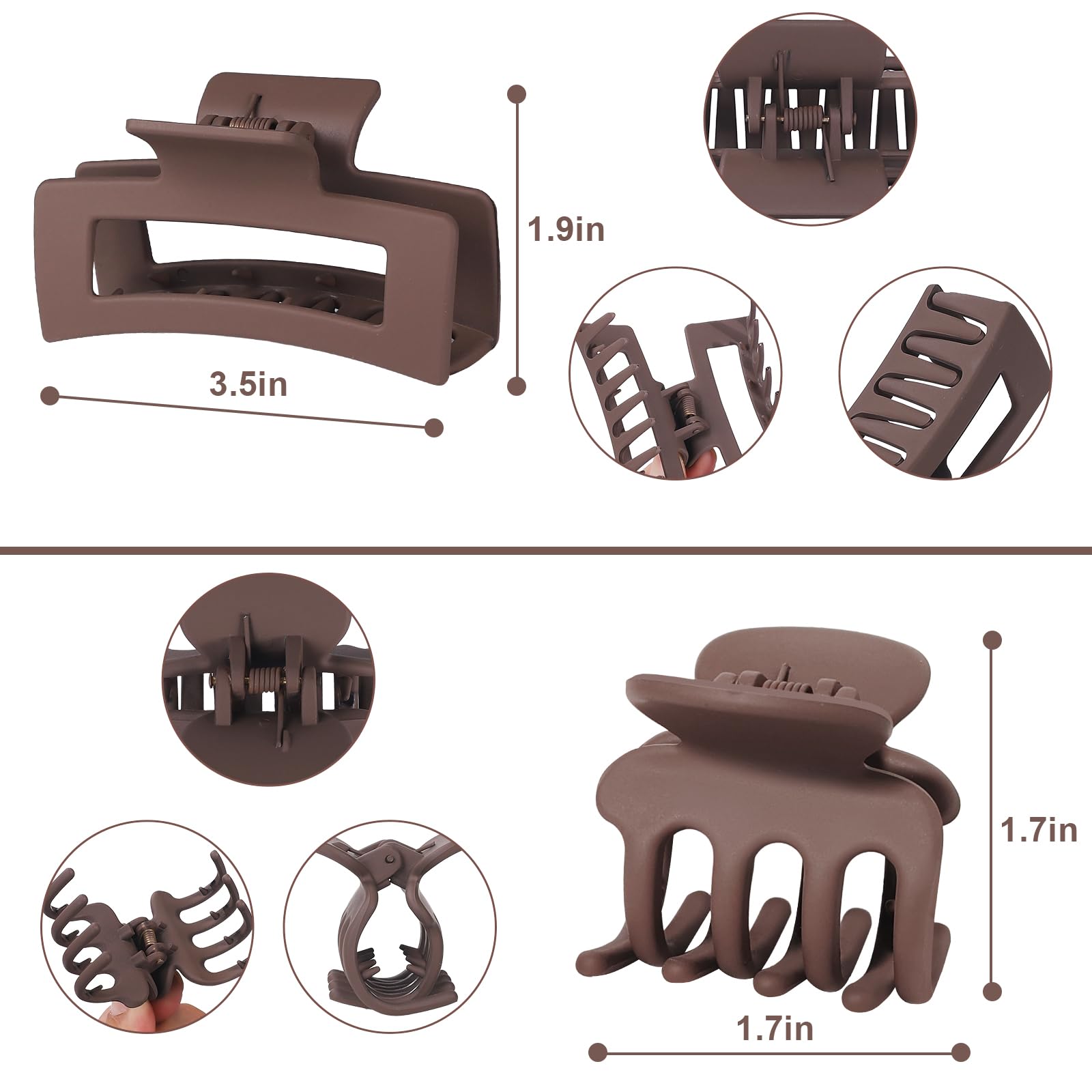SMKSL rectangle and banana clips displaying styling shape options