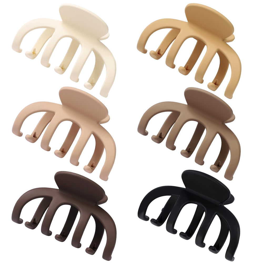SMKSL six brown-tone clips laid out for mix-and-match styling