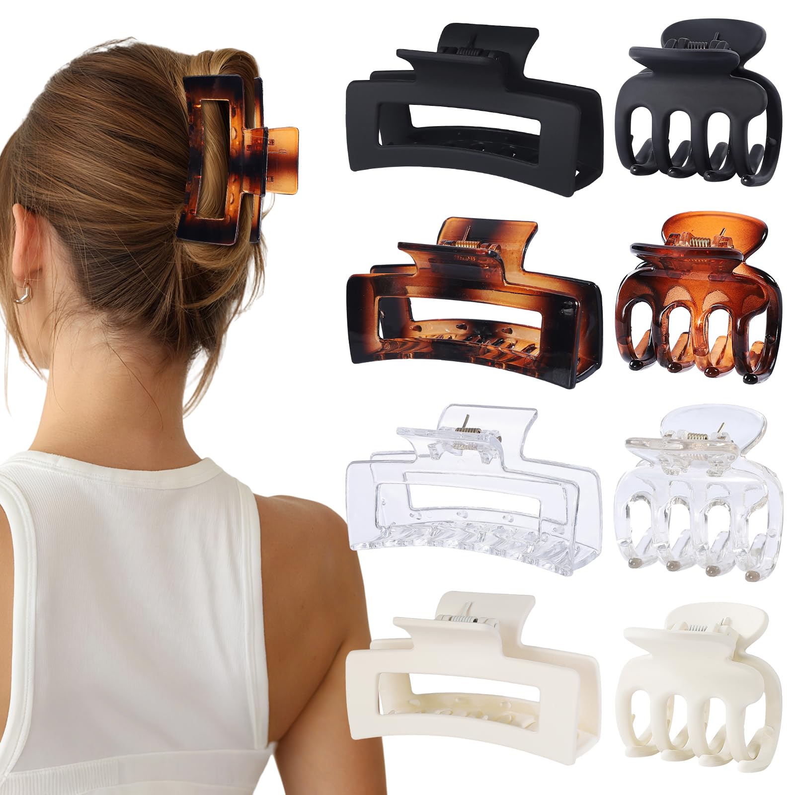 SMKSL transparent clips front packaging showing set and colors for easy selection