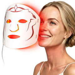 SMOOTHPRO front view of LED mask showing full-face coverage and quick treatments