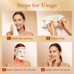SMOOTHPRO mask in use on couch illustrating relaxation during 10 minute treatment