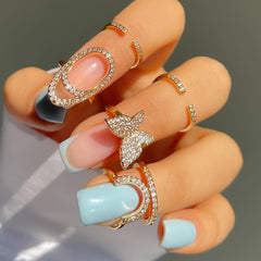 SMUOBT close-up of micro-inlaid rhinestones highlighting shine and fine detailing advantage