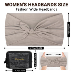 S&N Remille headband stretched on ruler to show size and elastic comfort