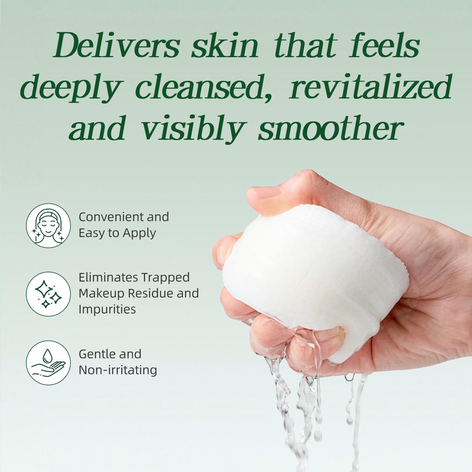 snidin applying pad to face for instant hydration and calming