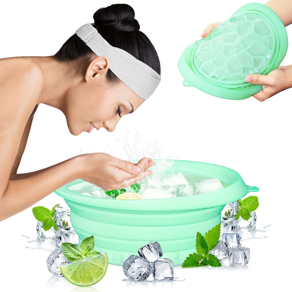 Snipeup front view of bowl showing full-face design and easy cooling benefit