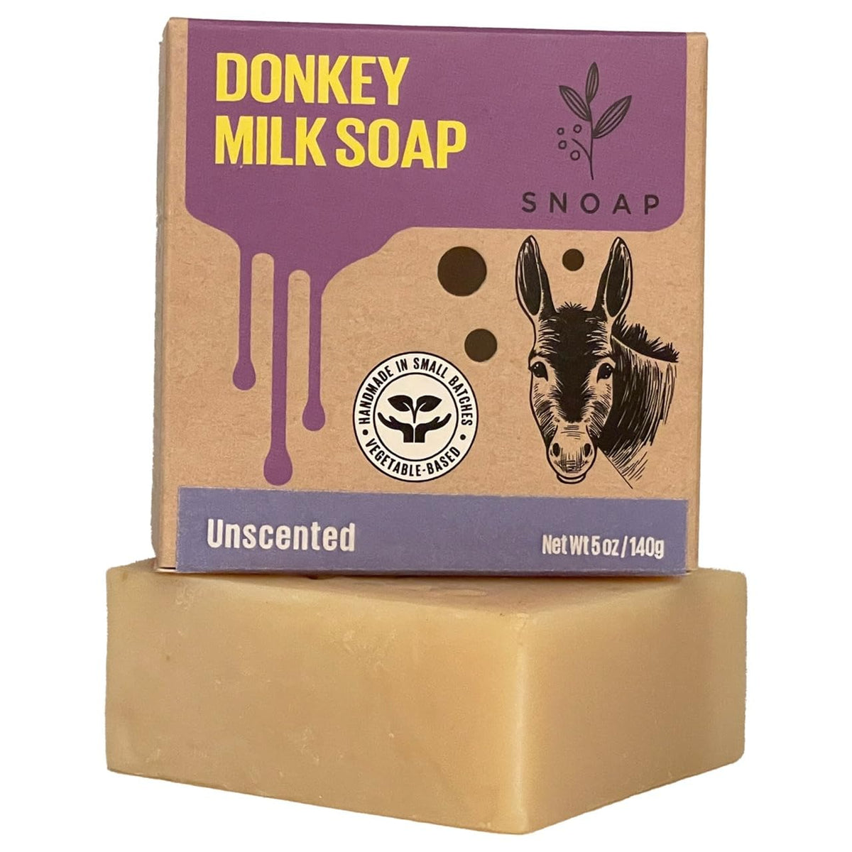 SNOAP soap front packaging showing label and recyclable box for eco-friendly use