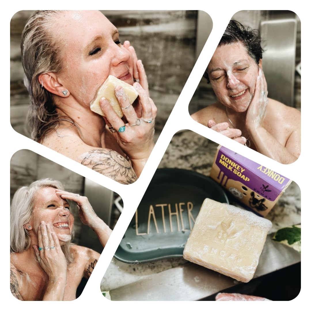 SNOAP soap lather in hand demonstrating gentle foam and easy rinsing benefit
