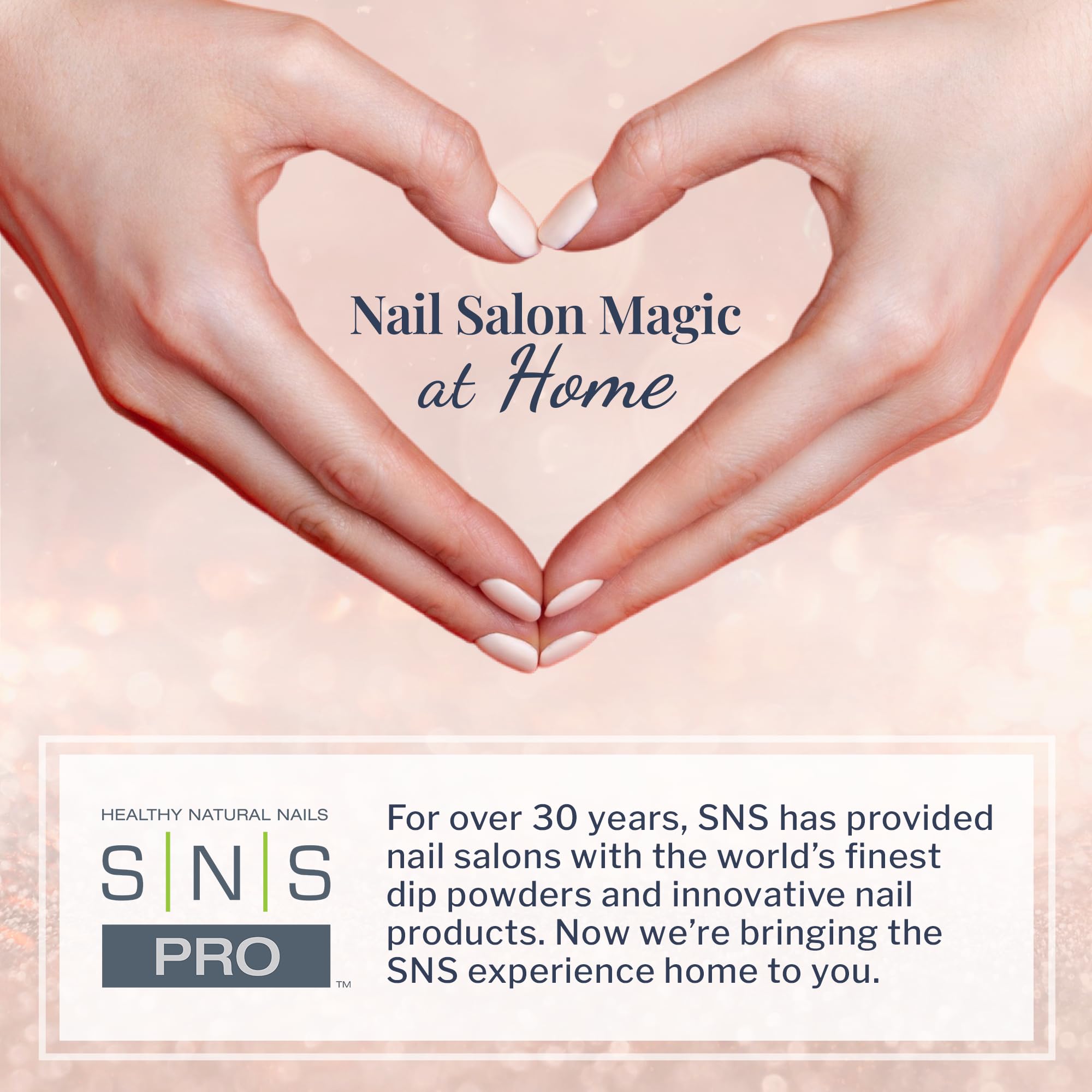 SNS dip activator on vanity with tools illustrating salon-quality at-home use