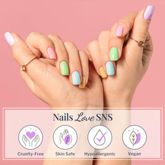 SNS dip activator pipette dispensing a drop to speed drying and hardening