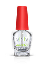SNS Gel Top Coat front bottle showing label and glossy finish benefit