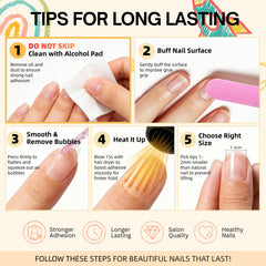 SnypeeLab application on a child’s nail showing easy press-on use