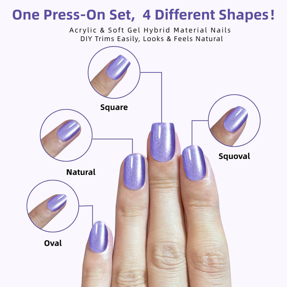 SnypeeLab nails beside ruler showing size range and fit options