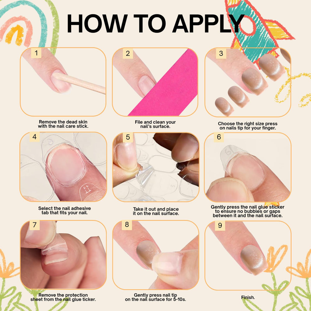 SnypeeLab lifestyle image of girl wearing nails for school confidence