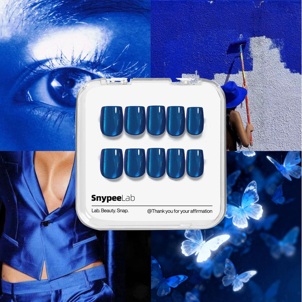 SnypeeLab kit contents spread with glue, tabs, file for quick application